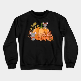 Hello pumpkin cute design Crewneck Sweatshirt